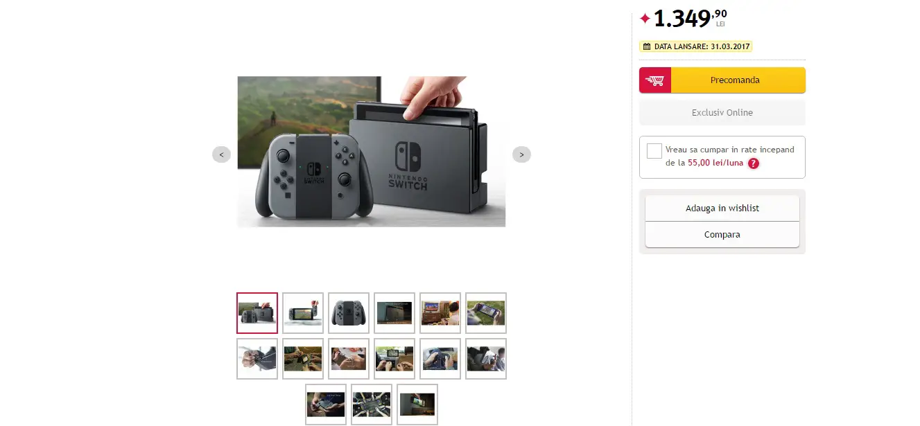 Nintendo Switch Price and Release Date Allegedly Leaked by Romanian Store