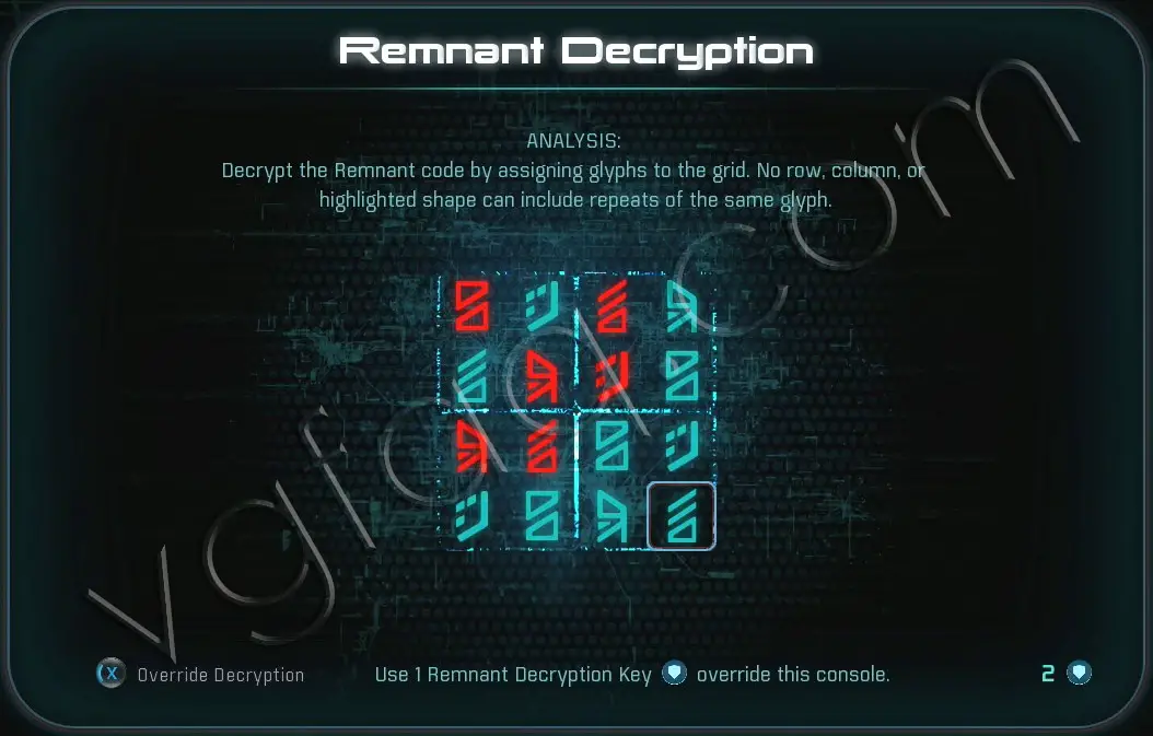 Mass Effect Andromeda Remnant Decryption Puzzle - Eos - Task Data Trail