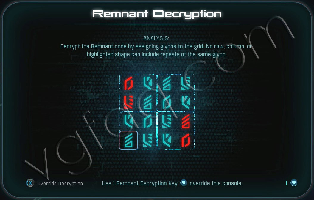 Mass Effect Andromeda Remnant Decryption Puzzle - Voeld Remnant Vault - Restoring a World